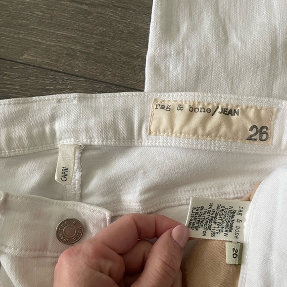 Rag and Bone Capri white skinny jeans size 26 - Picture 3 of 3
